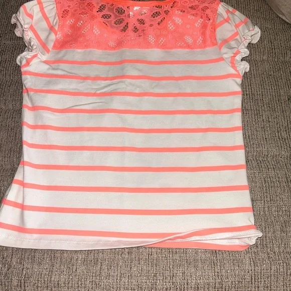 NWOT Disney Elsa Dress - White and Neon Orange size 6x - Picture 4 of 7